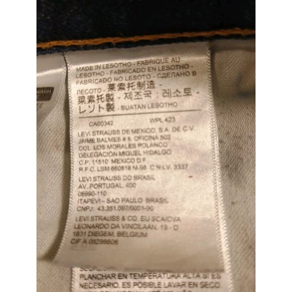 LEVI'S 505 - Men's Regular Fit Straight Leg Denim Blue Jeans Size 36x34 EUC - Picture 9 of 10